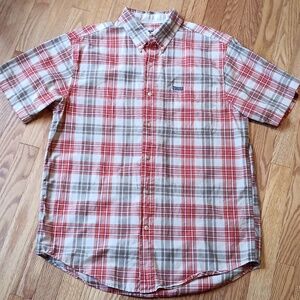 Chaps Ralph Lauren Plaid Button- Down ■ Size M Men's